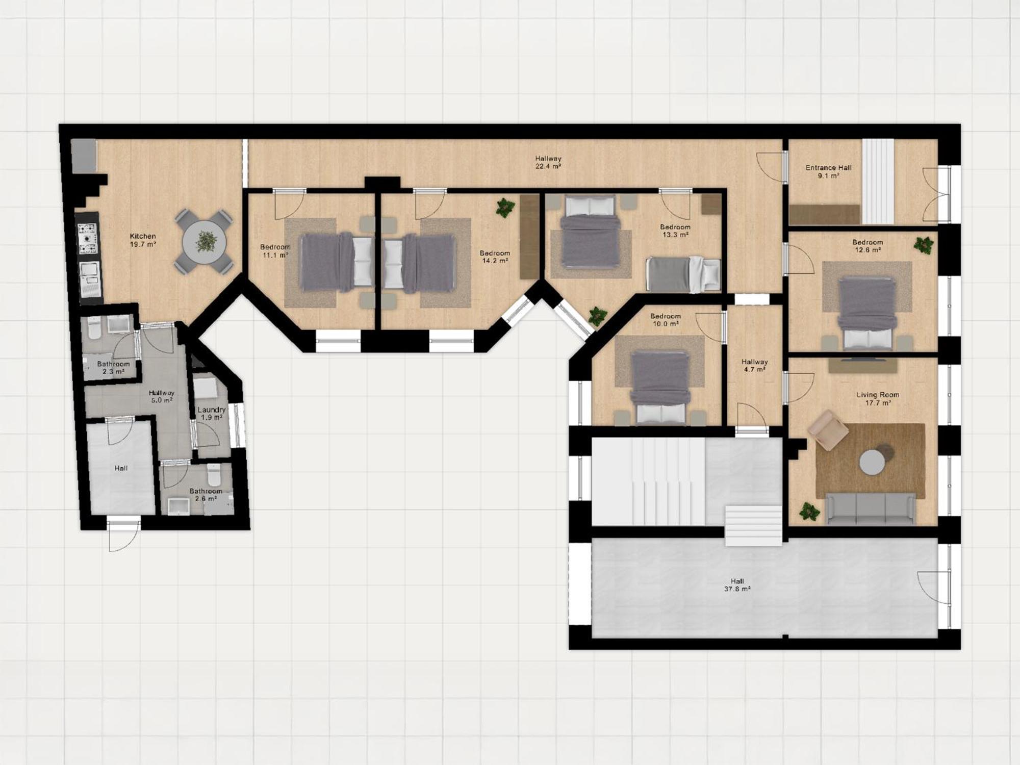Sanders Noble - Fantastic 4-Bdr Apt In The Capital Копенхаген Екстериор снимка